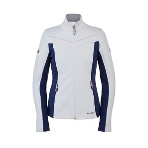 Spyder WOMENS HAZE USA ENCORE FULL ZIP Fleece Jacket Size Medium